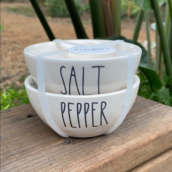 Rae Dunn Other - New Rae Dunn SALT & PEPPER Bowls
